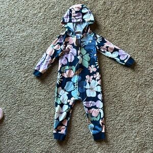 Carters floral zip onesie